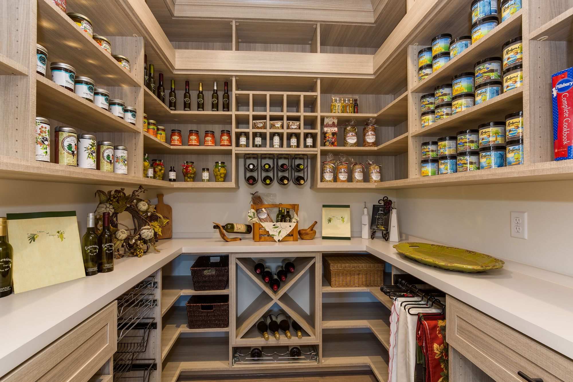 Creating a Stylish and Practical Pantry with a Custom Wine Rack and Cellar