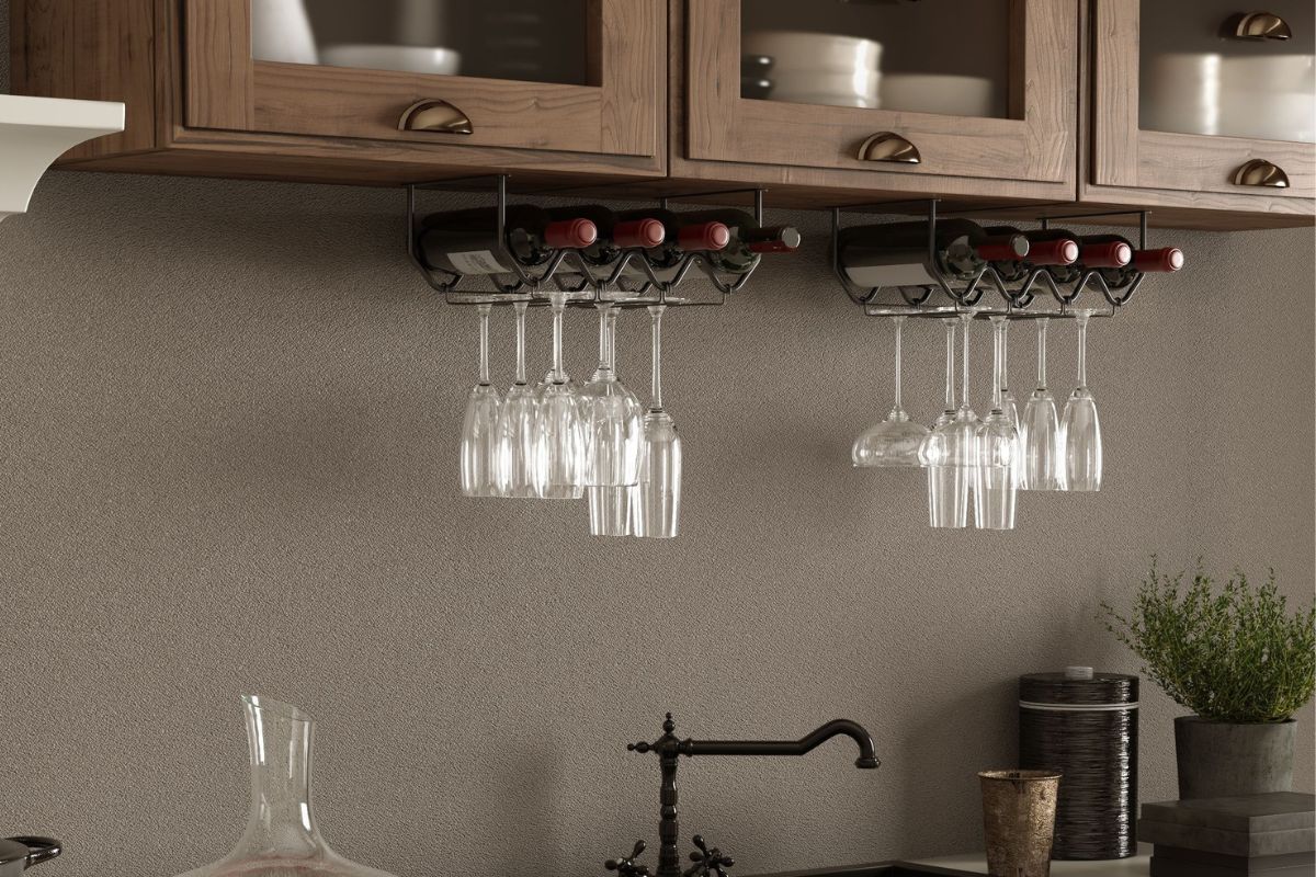 DIY Guide To Installing A Kitchen Under-Cabinet Stemware Rack