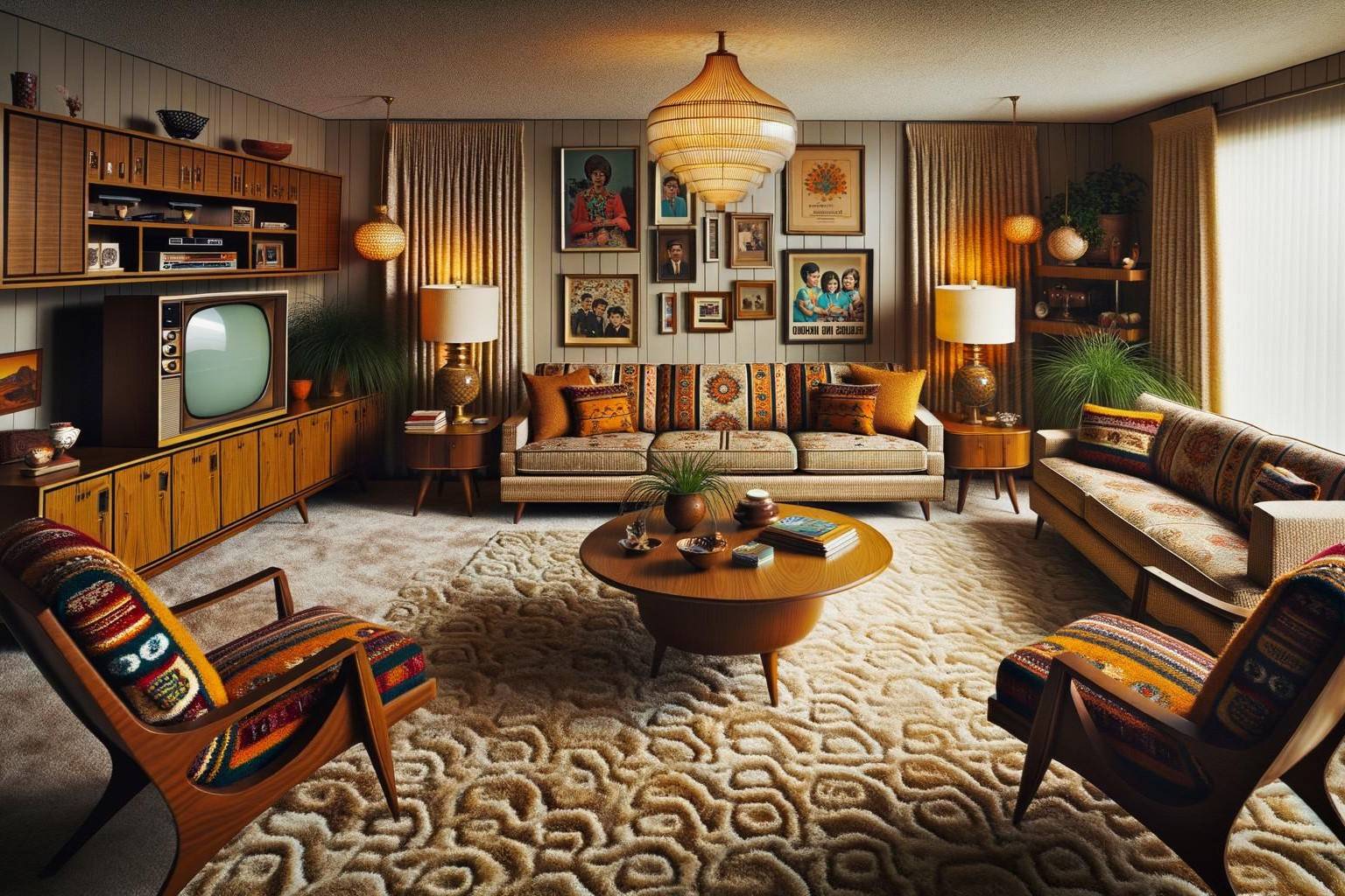 How To Choose The Right Paint Colors For A 1960s Retro Living Room