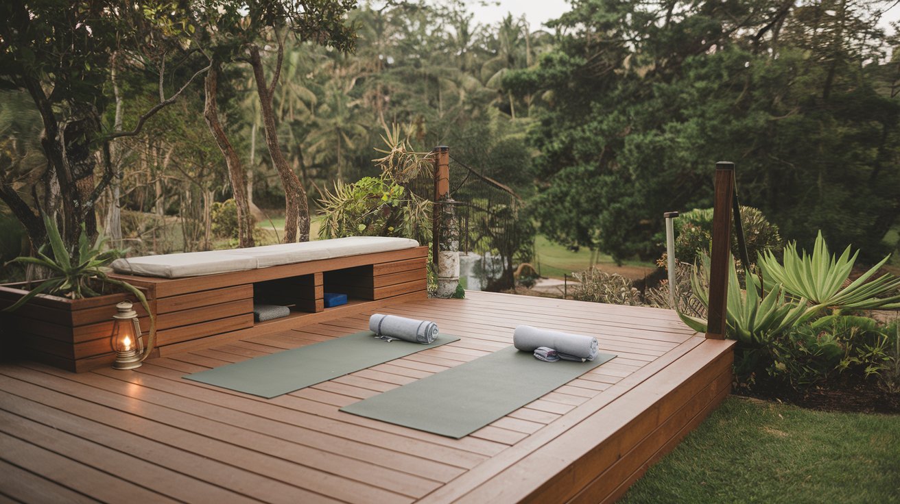 Creating a Cozy Outdoor Yoga Deck with a Built-in Storage Bench