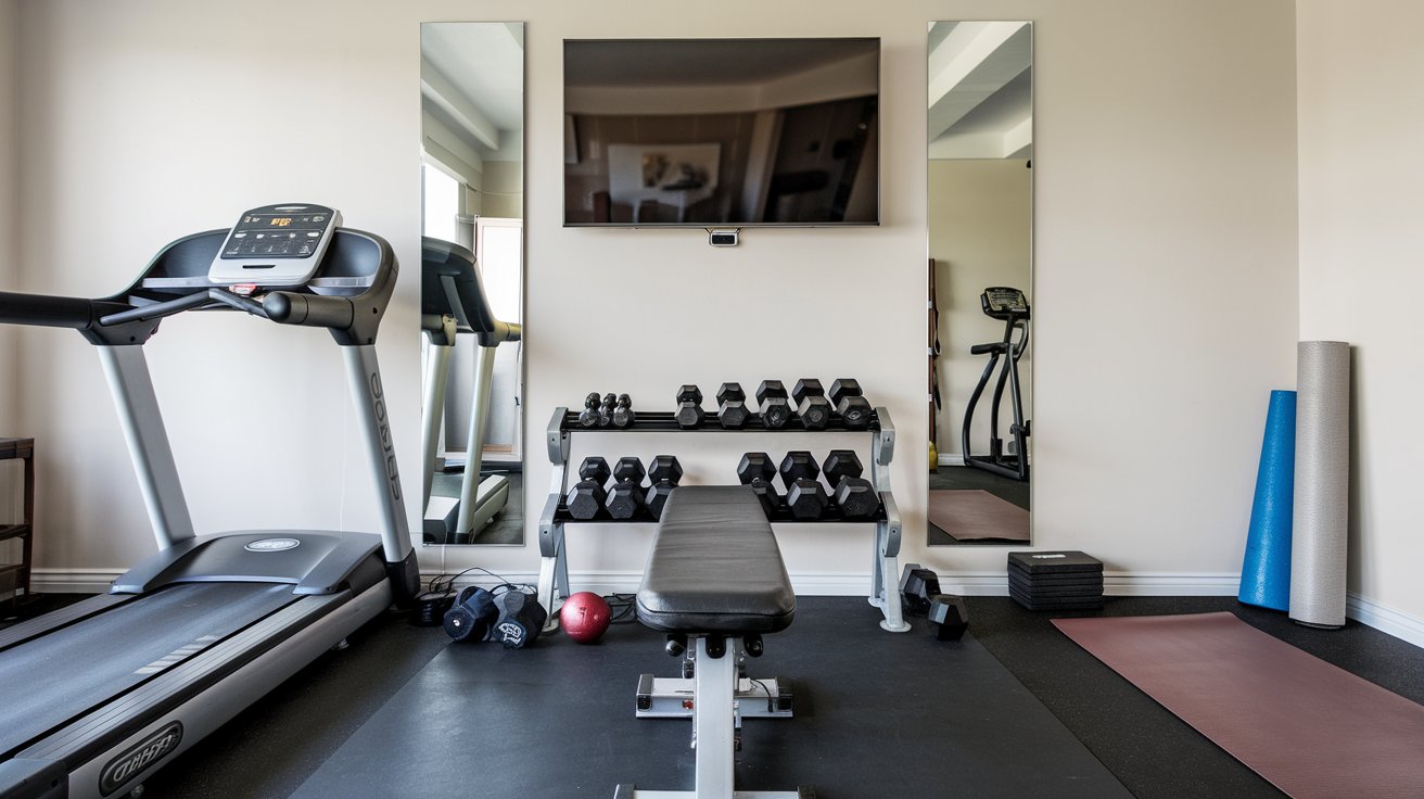 Creating A Functional Home Gym With Wall-Mounted TV