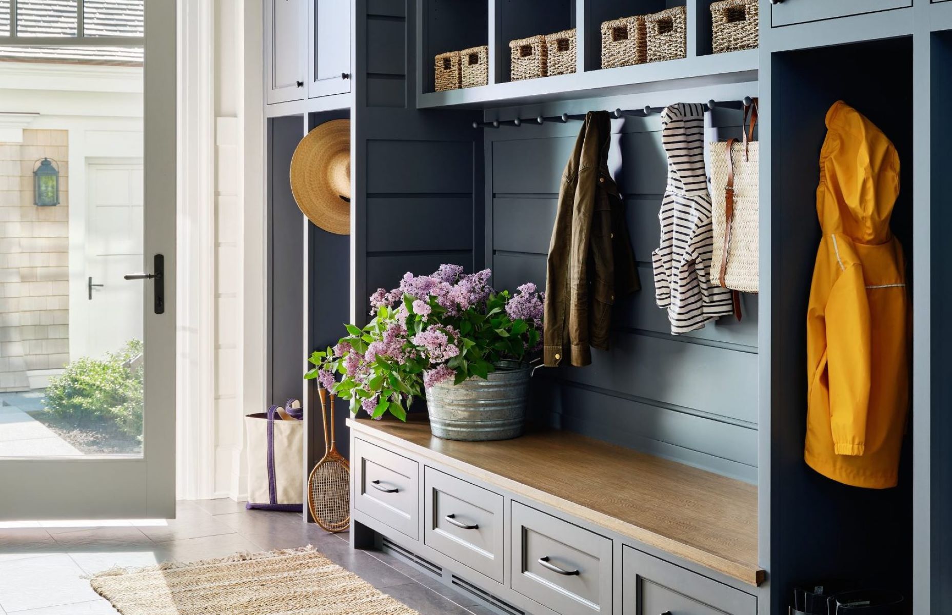 Creating A Functional Mudroom With Built-In Charging Station