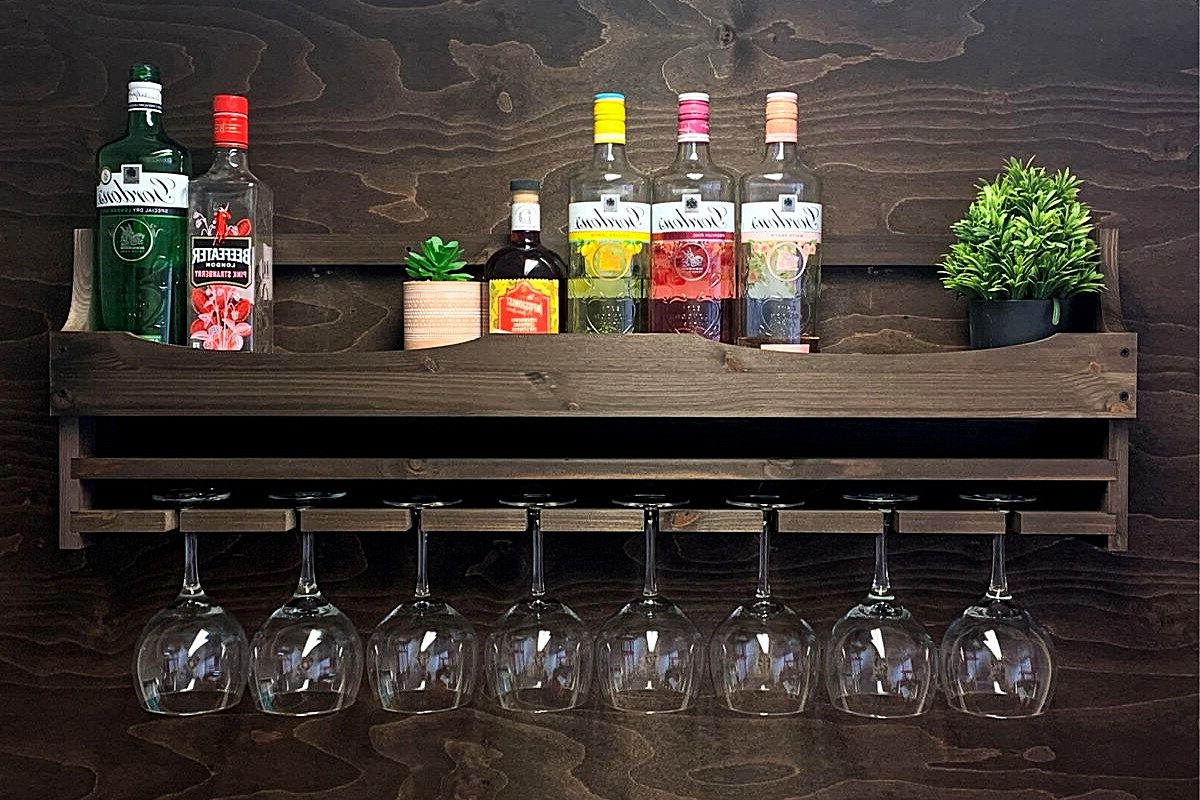 Home Bar Glass Rack Installation: Stylish Drinkware Storage