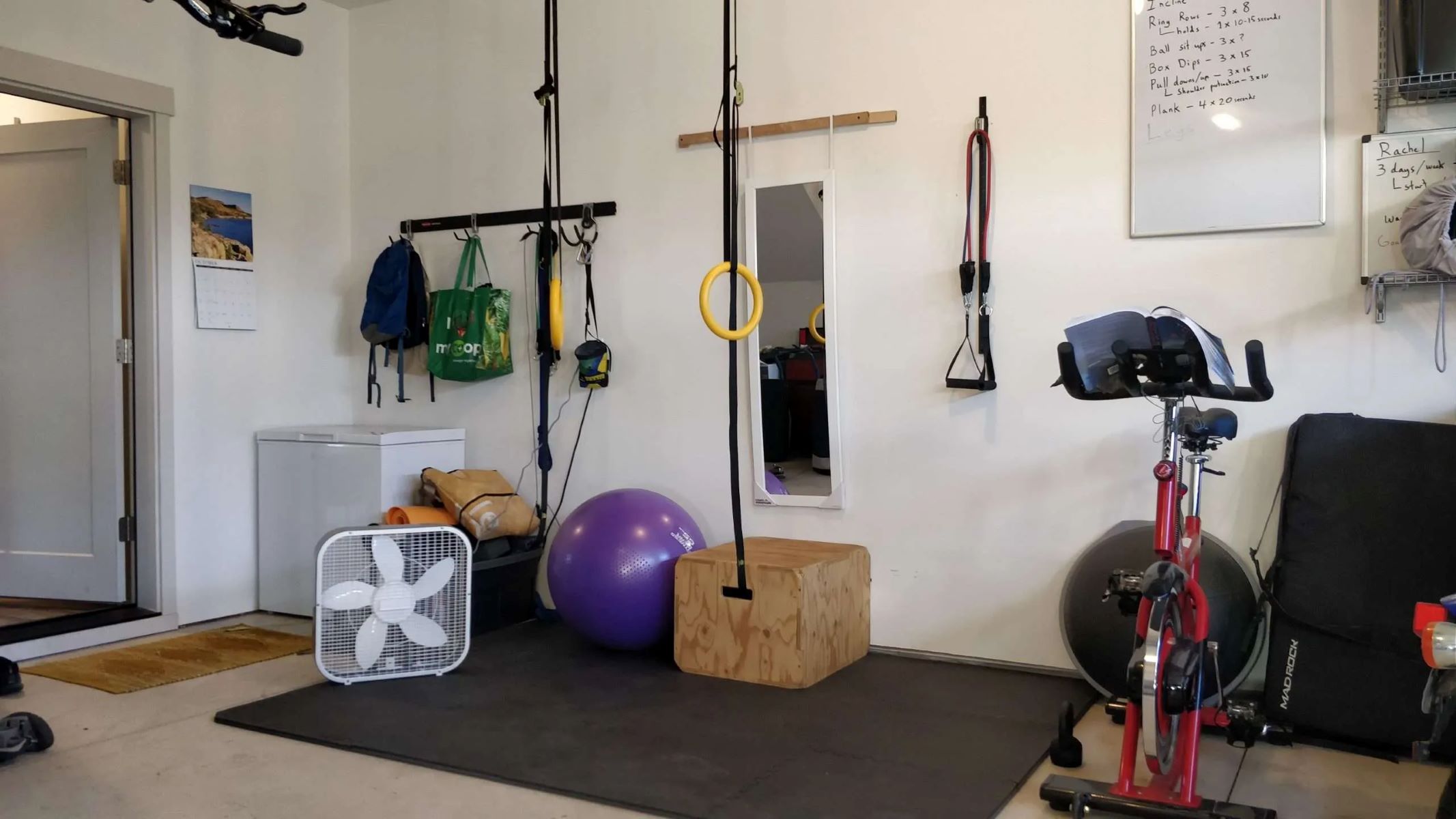 Home Gym Gymnastic Rings Setup: Bodyweight Exercise Equipment