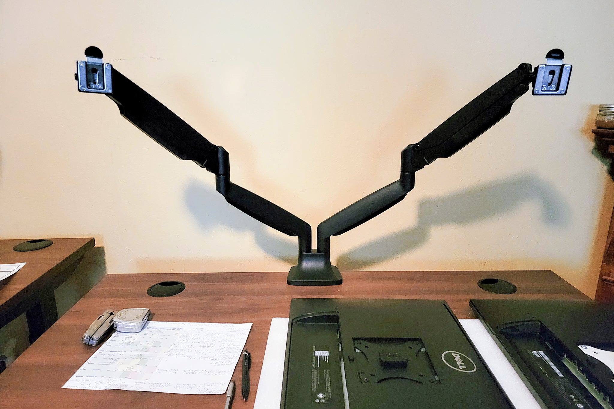 Home Office Monitor Arm Installation Ergonomic Screen Placement