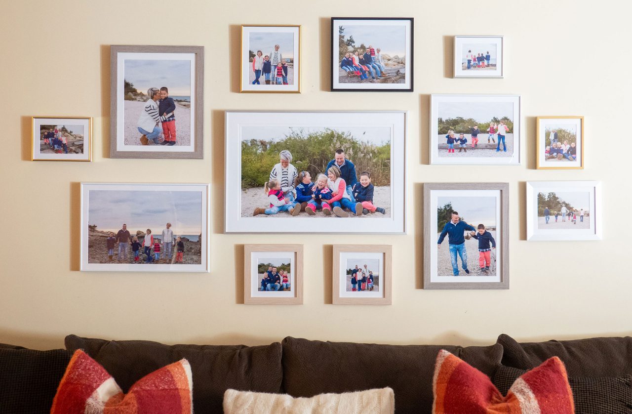 Creating A DIY Photo Wall With Family Memories